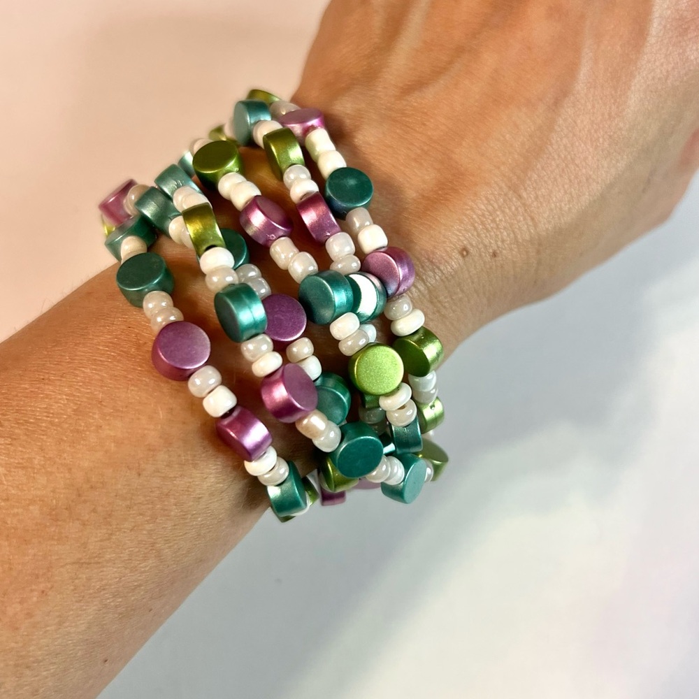 Colorful Beaded Bracelet Set